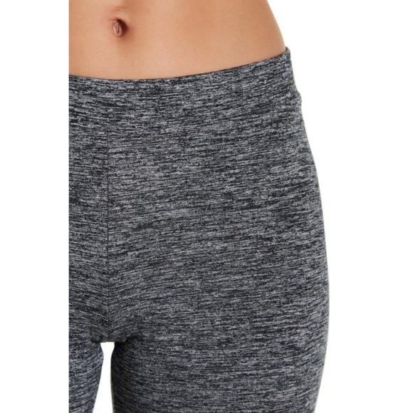 Feel The Piece Zarina Leggings Skinny Zippers Zip Stretchy Heathered Edgy Pants - Picture 4 of 7